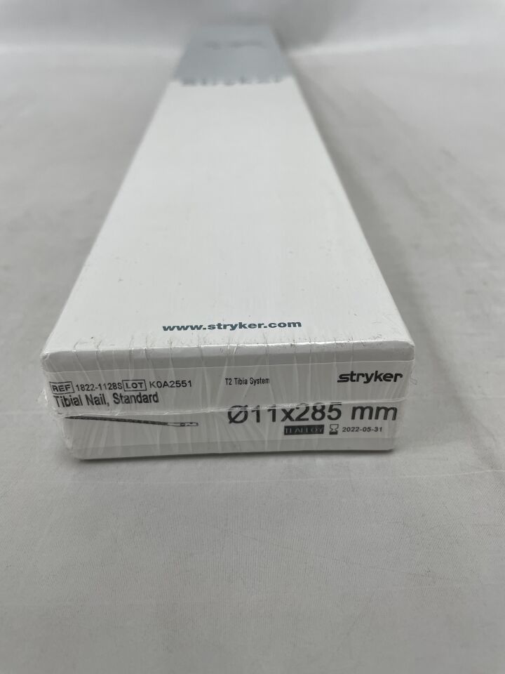 1822-1128S - STRYKER - T2 Titanium Tibial Nail, Standard: 11mm x 285mm, (BX/1) - ( Expiry Date: 2022-05-31 )