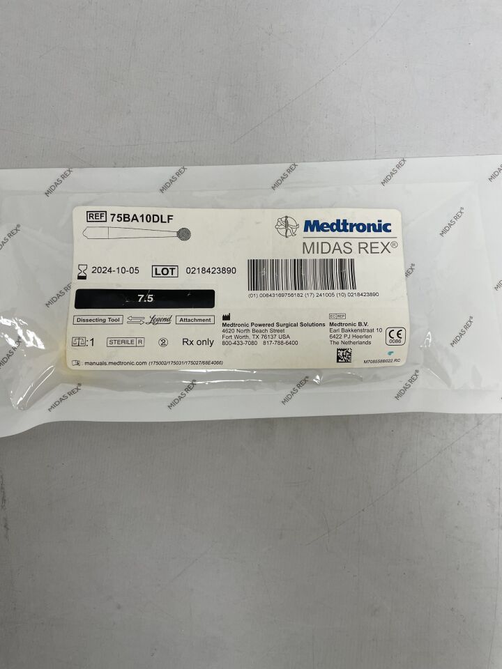 75BA10DLF - MEDTRONIC - Midas Rex Legend, Ball Diamond Fine Long 7.5cm, 1mm, (EA) - ( Expiry Date: 2024-10-05 )