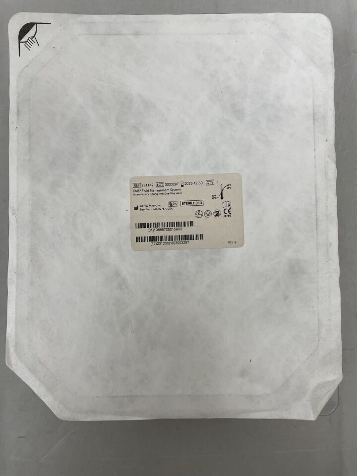 281142 - DEPUY - FMS Fluid Management System Intermediary Tubing with One-way valve, (EA) - ( Expiry Date: 2023-12-30 )