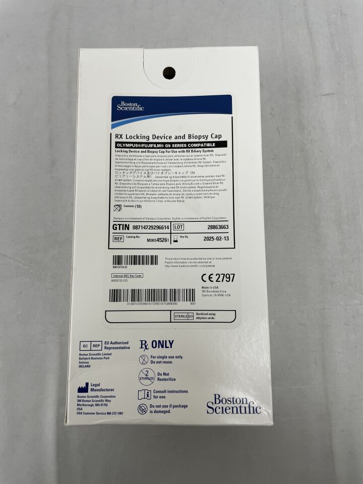 4526 - BOSTON SCIENTIFIC - RX Locking Device And Biopsy Cap, () - ( Expiry Date: 2025-02-13 )