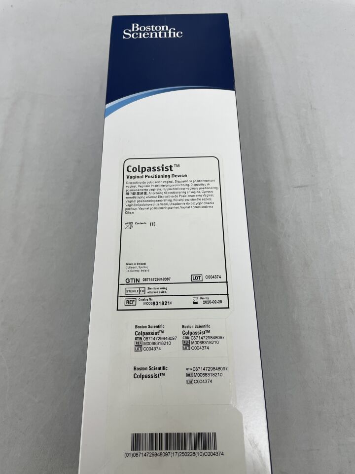 831821 - BOSTON SCIENTIFIC - Colpassist Vaginal Positioning Device, (BX/1) - ( Expiry Date: 2025-02-28 )