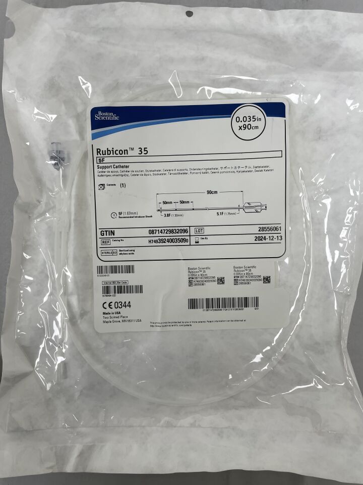 3924003509 - BOSTON SCIENTIFIC - Rubicon 35 5F Support Catheter, 0.035in x 90cm, (EA) - ( Expiry Date: 2024-12-13 )