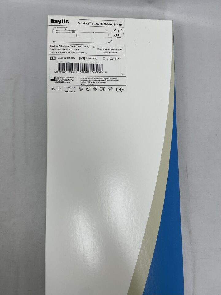 TSK85-32-BD-71S - BAYLIS MEDICAL - SureFlex Steerable Guiding Sheath - Small - 8.5Fr x 95cm, () - ( Expiry Date: 2023-04-17 )