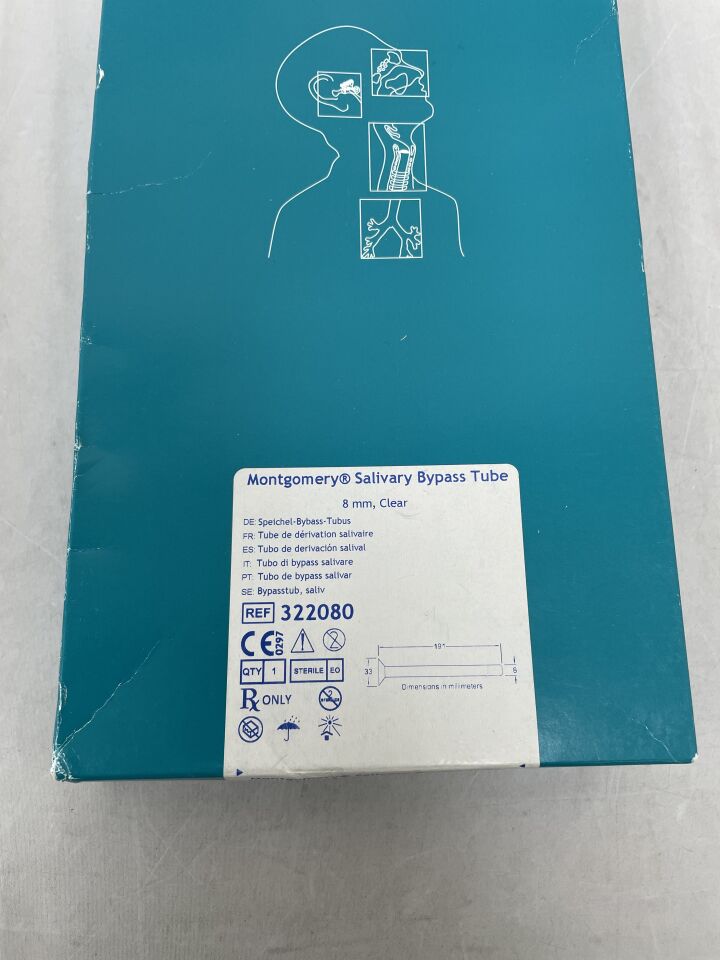 322080 - BOSTON MEDICAL - Montgomery Salivary Bypass Tube, 8mm, (BX/1)