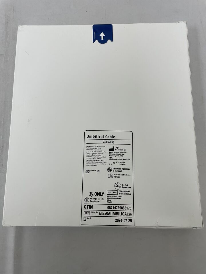 RAUMBILICAL2 - BOSTON SCIENTIFIC - Umbilical Cable 6.6Ft, (BX/1) - ( Expiry Date: 2024-07-25 )