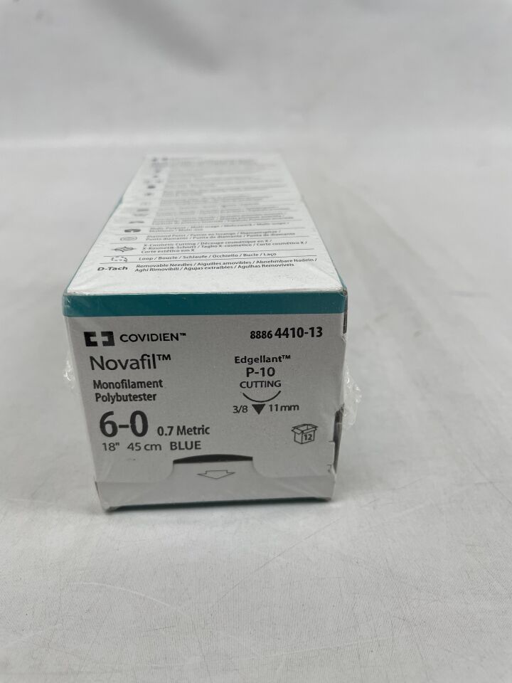 4410-13 - COVIDIEN - Monofilament Polybutester, Size 6-0, 18", 45cm, (BX/12) - ( Expiry Date: 2024-08-31 )