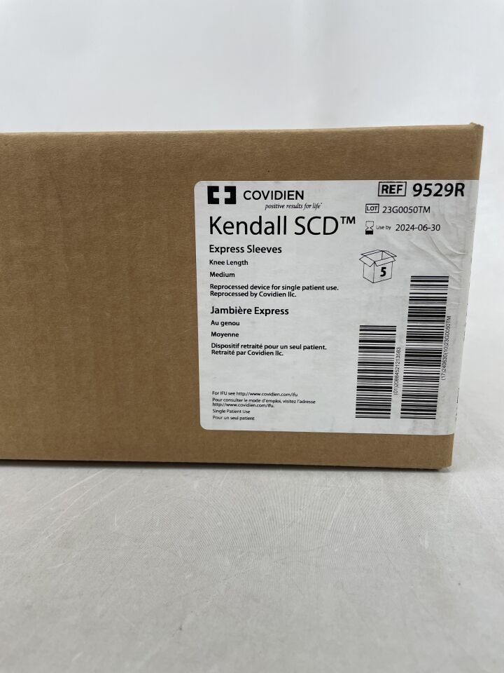 9529R - COVIDIEN - Kendall SCD Express Sleeves, Knee Length, Medium, (BX/5) - ( Expiry Date: 2024-06-30 )