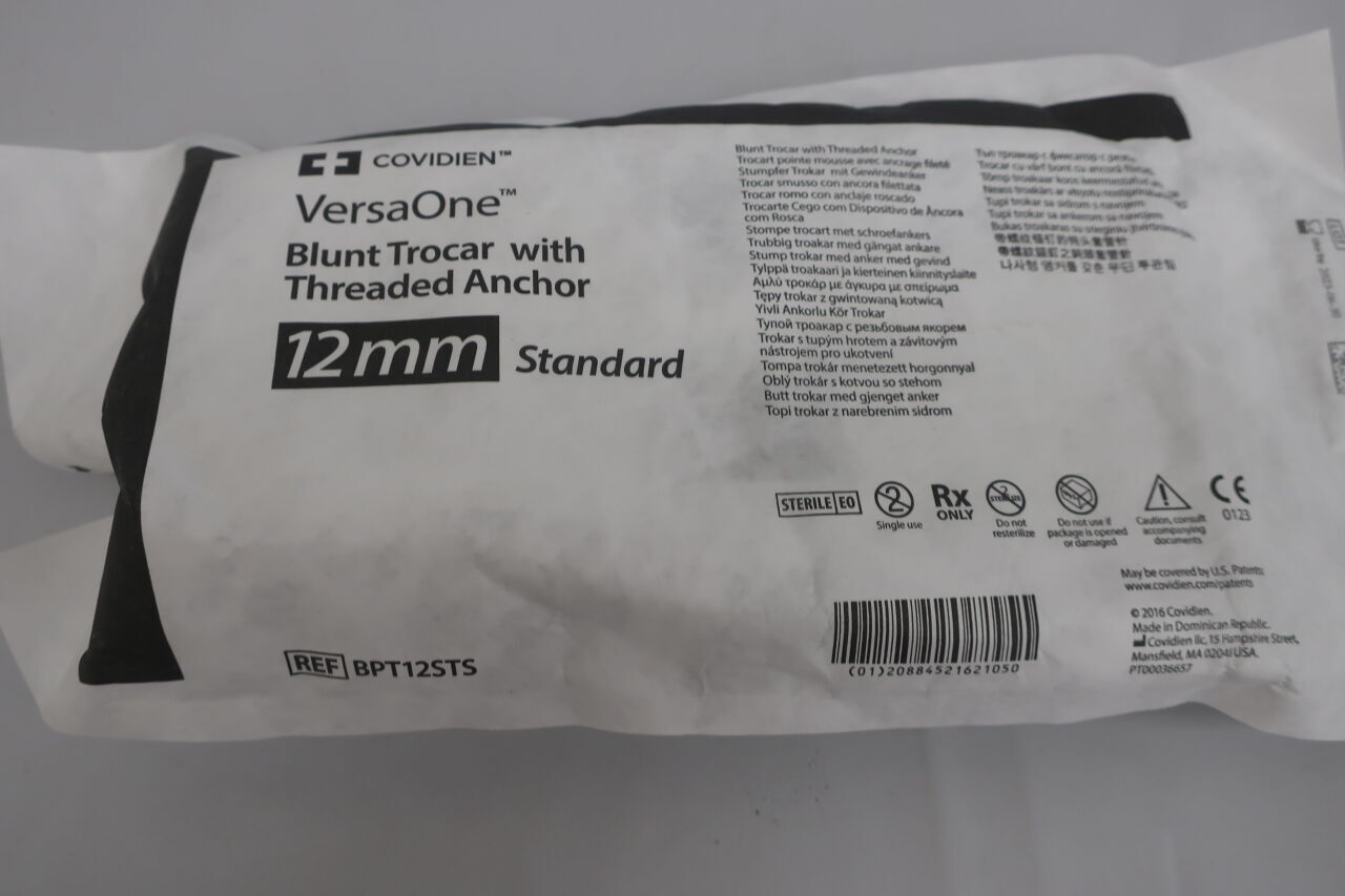 BPT12STS - COVIDIEN - VersaOne Blunt Trocar with Threaded Anchor Standard, 12mm, (EA) - ( Expiry Date: 2025-02-28 )