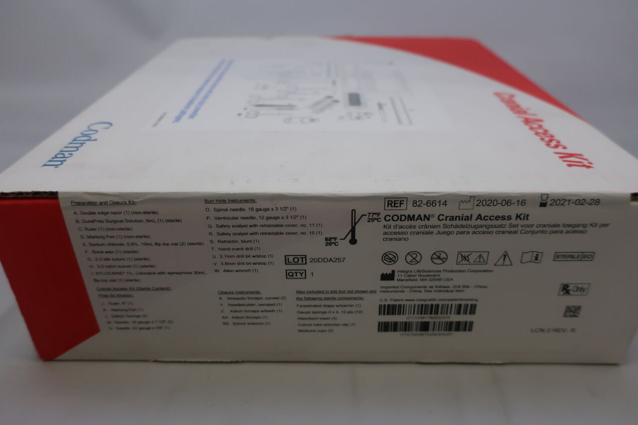 82-6614 - INTEGRA - Cranial Access Kit, (BX/1) - ( Expiry Date: 2024-01-31 )
