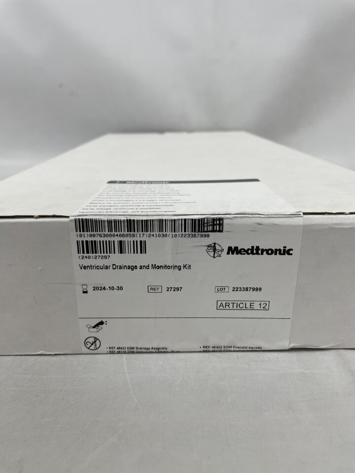 27297 - MEDTRONIC - Ventricular Drainage and Monitoring Kit, (BX/1) - ( Expiry Date: 2024-10-30 )