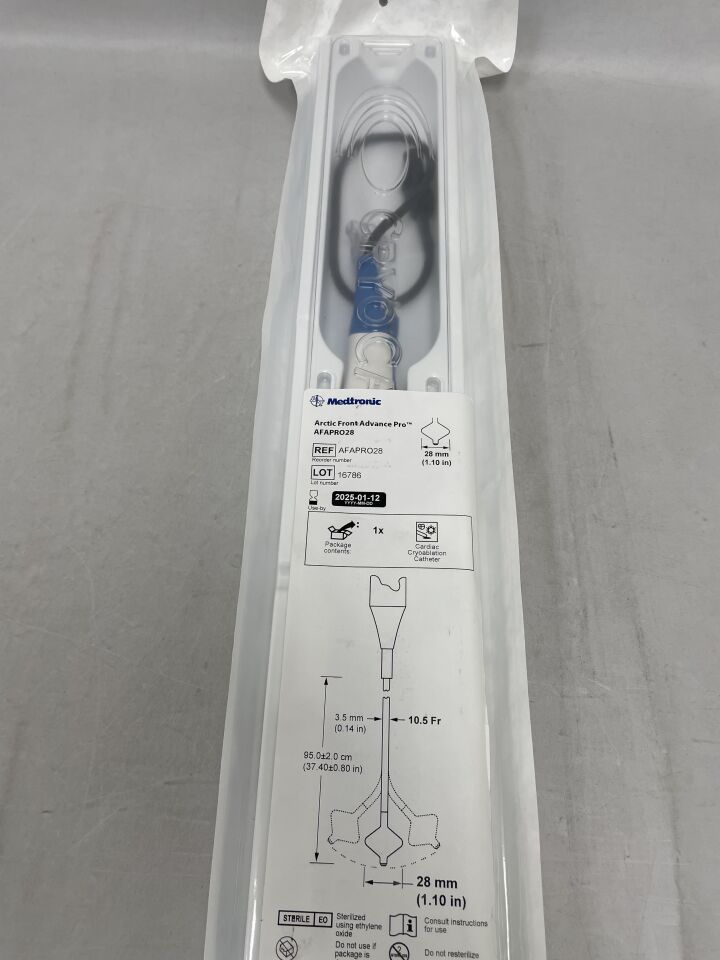 AFAPRO28 - MEDTRONIC - Arctic Front Advance Pro Cardiac Cryoablation Catheter - 10.5Fr x 28mm, (EA) - ( Expiry Date: 2025-01-12 )