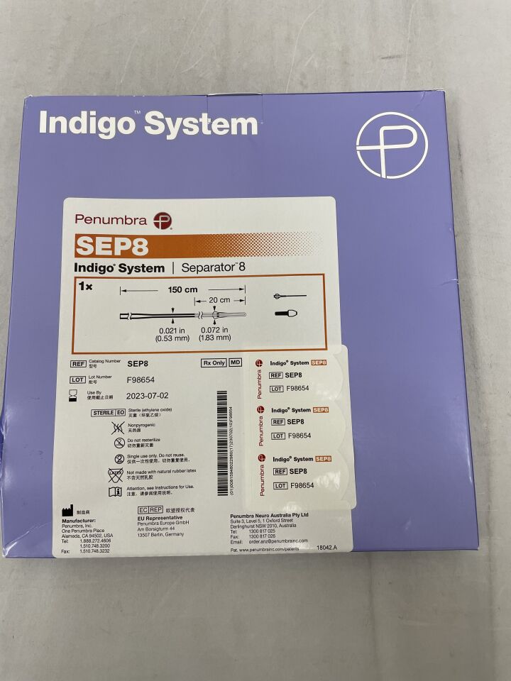 8-Sep - PENUMBRA - Indigo Separator 8 150cm, (BX/1) - ( Expiry Date: 2023-07-02 )