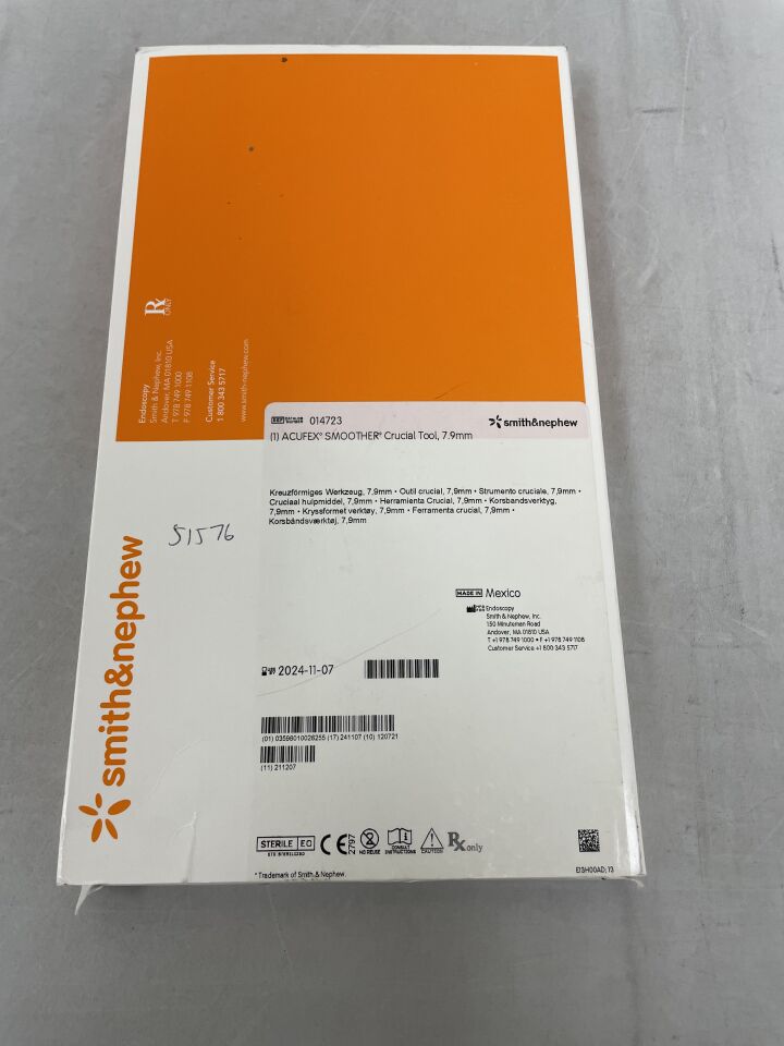 14723 - SMITH & NEPHEW - Acufex Smoother Crucial Tool, 7.9mm, (BX/1) - ( Expiry Date: 2024-11-07 )