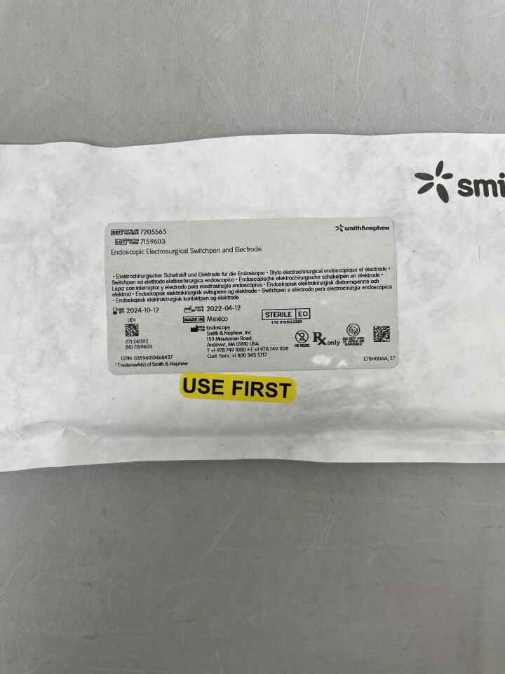 7205565 - SMITH & NEPHEW - Endoscopic Electrosurgical Switchpen and Electrode, (EA) - ( Expiry Date: 2024-10-12 )