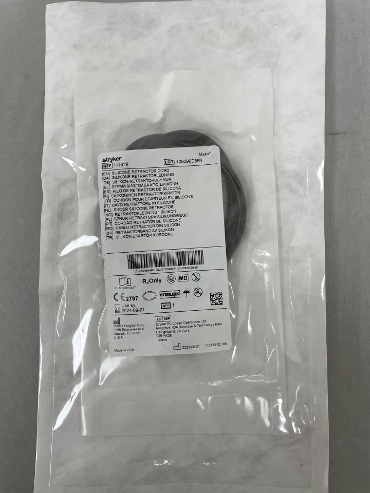111619 - STRYKER - Silicone Retractor Cord, (EA) - ( Expiry Date: 2024-09-21 )