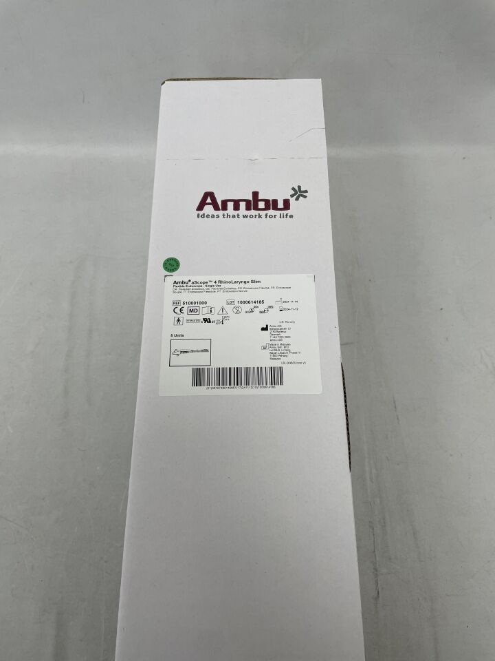 510001000 - AMBU - aScope 4 RhinoLaryngo Single-Use Slim Flexible Endoscope, 3 mm Insertion Cord Diameter, () - ( Expiry Date: 2024-11-12 )