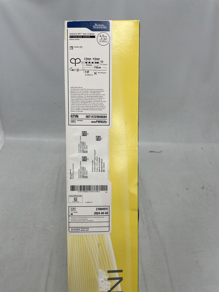 PM9620 - BOSTON SCIENTIFIC - IntellaTip MiFi Open-Irrigated Ablation Catheter - 2.5mm - Standard Curve - 7.5Fr x 4.5mm, (BX/1) - ( Expiry Date: 2024-04-04 )
