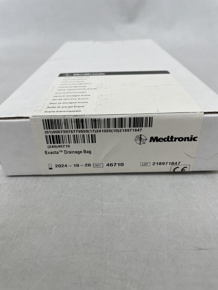 46710 - MEDTRONIC - Exacta Drainage Bag, 600mL, (BX/1) - ( Expiry Date: 2024-10-20 )