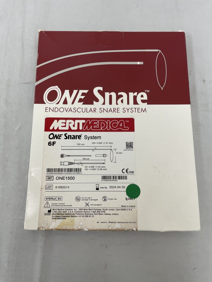 ONE1500 - MERIT MEDICAL - One 15mm Snare System 6F x 120mm, 100mm
, () - ( Expiry Date: 2024-04-30 )