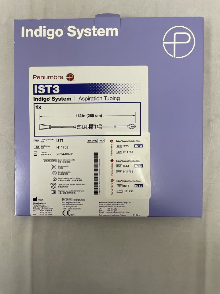 IST3 - PENUMBRA - Indigo Aspiration Tubing, 112", (BX/1) - ( Expiry Date: 2024-08-31 )