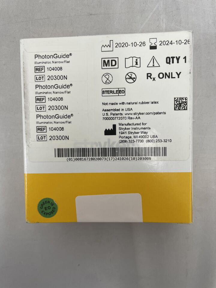 104008 - STRYKER - invuity photonguide illuminator, narrow/flat, (BX/1) - ( Expiry Date: 2024-10-26 )