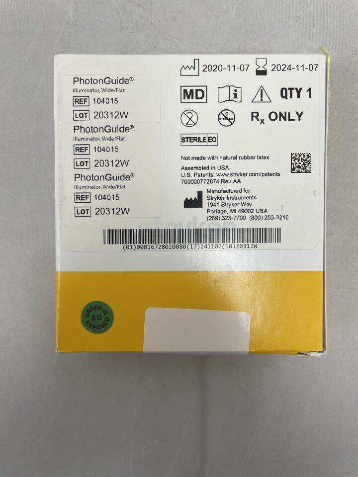 104015 - STRYKER - Invuity PhotonGuide Illuminator, Wide/Flat, (BX/1) - ( Expiry Date: 2024-11-07 )