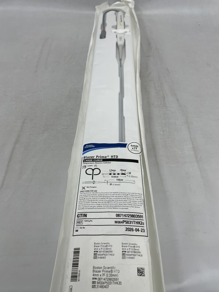 P5031THK2 - 波士頓科學 - Blazer Prime HTD 溫度消融導管 - 2.5mm - 大彎 - 7Fr x 4mm，（EA）-（有效期至：2026-04-23）