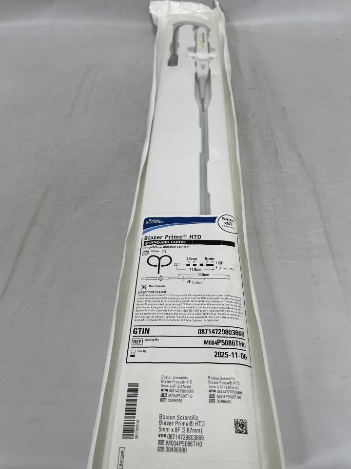 P5086TH - BOSTON SCIENTIFIC - Catéter de ablación térmica Blazer Prime HTD - 2,5 mm - Curva estándar - 8 Fr x 5 mm (unidad) - (Fecha de caducidad: 06/11/2025)