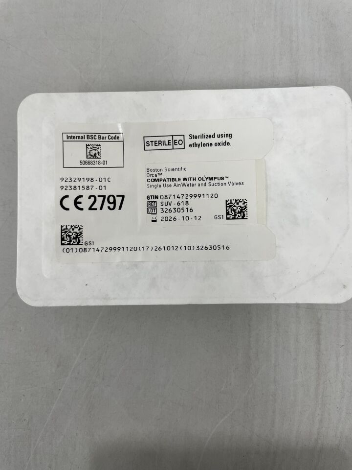 SUV-618 - 波士頓科學 - Orca 無菌拋棄式空氣/水和吸氣閥，（EA）-（有效期至：2026-10-12）