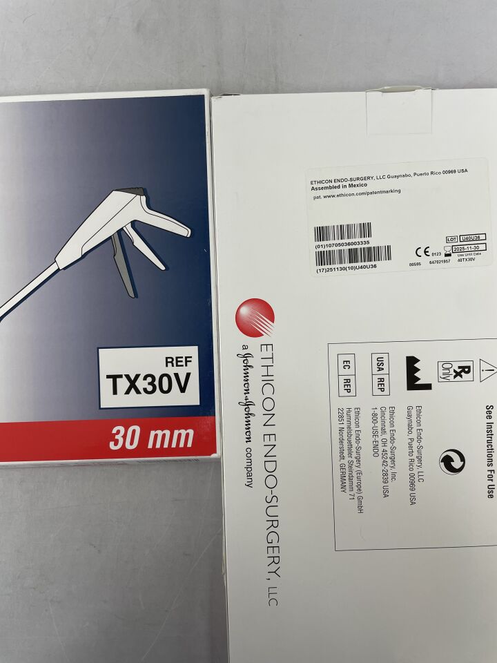 TX30V - ETHICON - 近距離可填充血管直線縫合器，30mm，（BX/1）-（有效期至：2025-11-30）