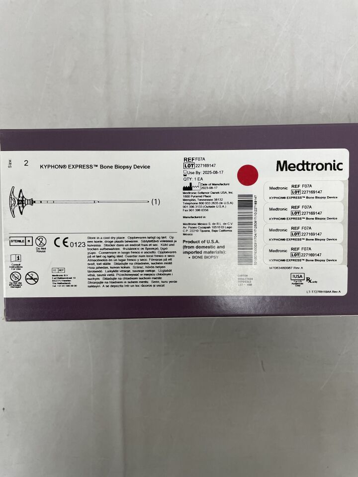 F07A  -  MEDTRONIC  -  Kyphon Express Bone Biopsy Device, Tapered Size 2 , ( BX/1 )  -  ( Expiry Date : 2025-08-17 )