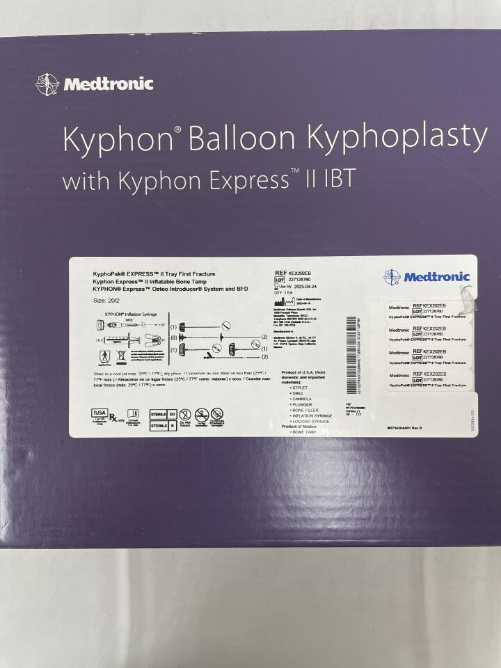 KEX202EB  -  MEDTRONIC  -  KyphoPak EXPRESS II Tray, First Fracture, Size - 20/2 , ( BX/1 )  -  ( Expiry Date : 2025-04-24 )