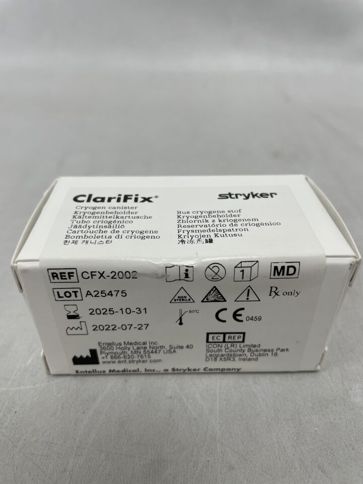 CFX-2002  -  STRYKER  -  ClariFix Cryotherapy Device, Single-Use , ( BX/1 )  -  ( Expiry Date : 2025-10-31 )