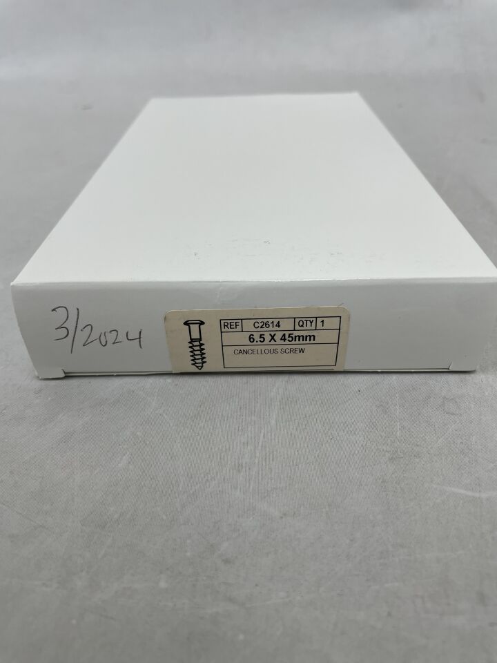 C2614 - CONMED - Cancellous Screw, 6.5mm x 45mm, (BX/1) - ( Expiry Date: 2024-03-07 )