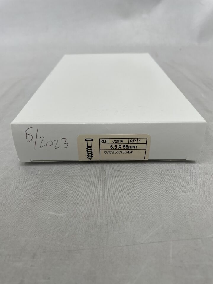 C2616 - CONMED - Cancellous Screw, 6.5mm x 55mm, () - ( Expiry Date: 2023-05-10 )