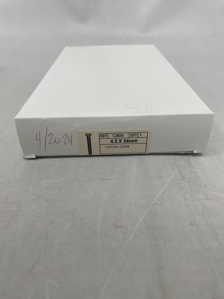 C2854 - CONMED - Cortical Screw, 4.5mm x 54mm, (BX/1) - ( Expiry Date: 2024-04-16 )