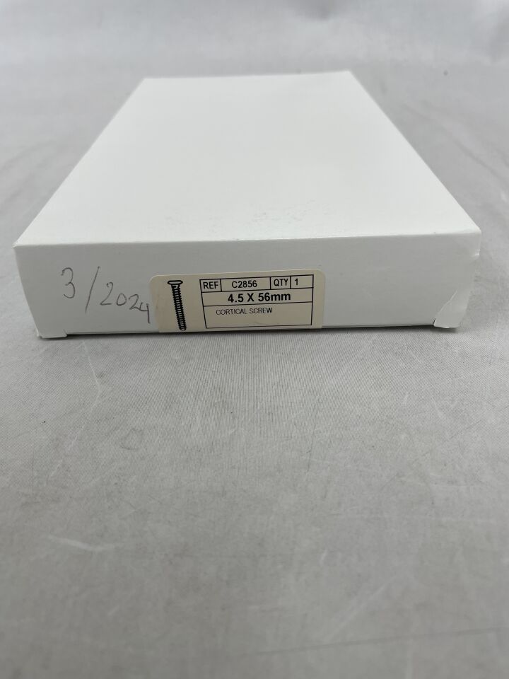 C2856 - CONMED - Cortical Screw, 4.5mm x 56mm, (BX/1) - ( Expiry Date: 2024-03-10 )
