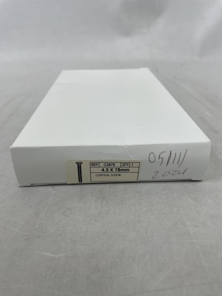 C2878 - CONMED - Cortical Screw, 4.5mm x 78mm, (BX/1) - ( Expiry Date: 2024-05-11 )