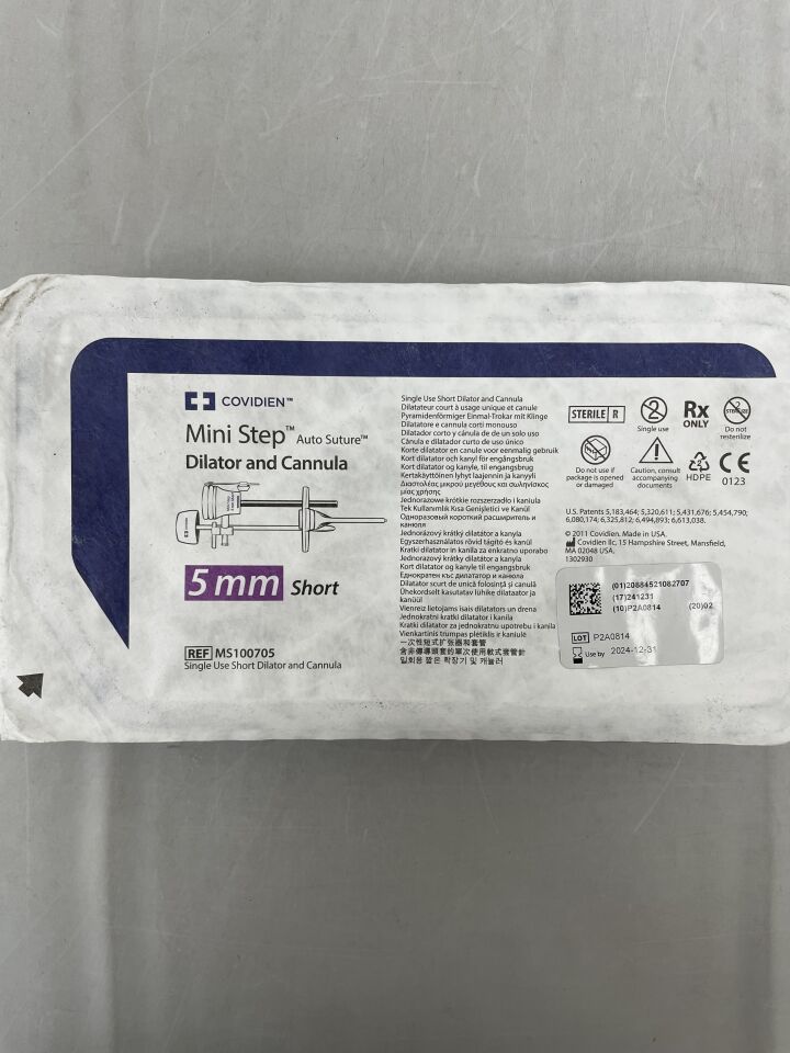 MS100705 - COVIDIEN - Mini Step 5mm Cannula & Dilator w/Sleeve, Short, () - ( Expiry Date: 2024-12-31 )