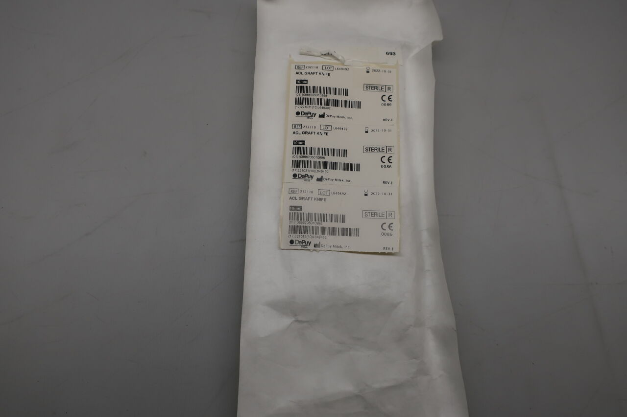 232110 - DEPUY - Single-Use ACL Graft Knife, 10 mm Size, (EA) - ( Expiry Date: 2025-02-28 )