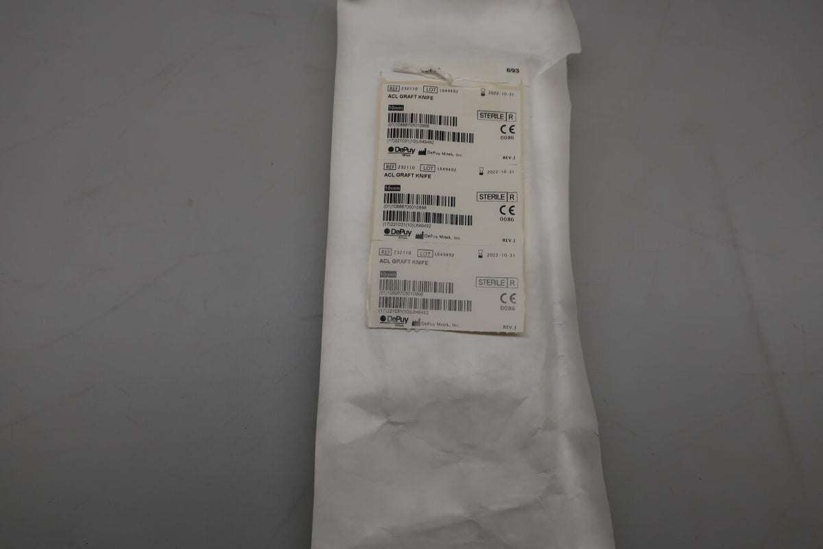 232110 - DEPUY - Single-Use ACL Graft Knife, 10 mm Size, (EA)