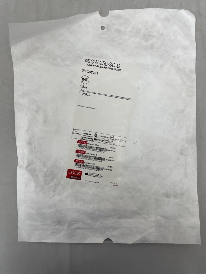 G57281 - COOK - Savary-Gilliard Wire Guide, 250cm, (EA) - ( Expiry Date: 2024-07-07 )