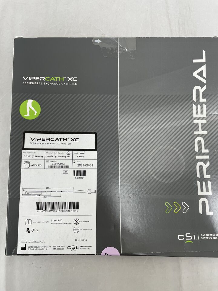 035-XC-200-1 - CSI - ViperCath XC Peripheral Exchange Catheter, 5F x 200cm, 30 Degree Angled
, () - ( Expiry Date: 2024-08-31 )