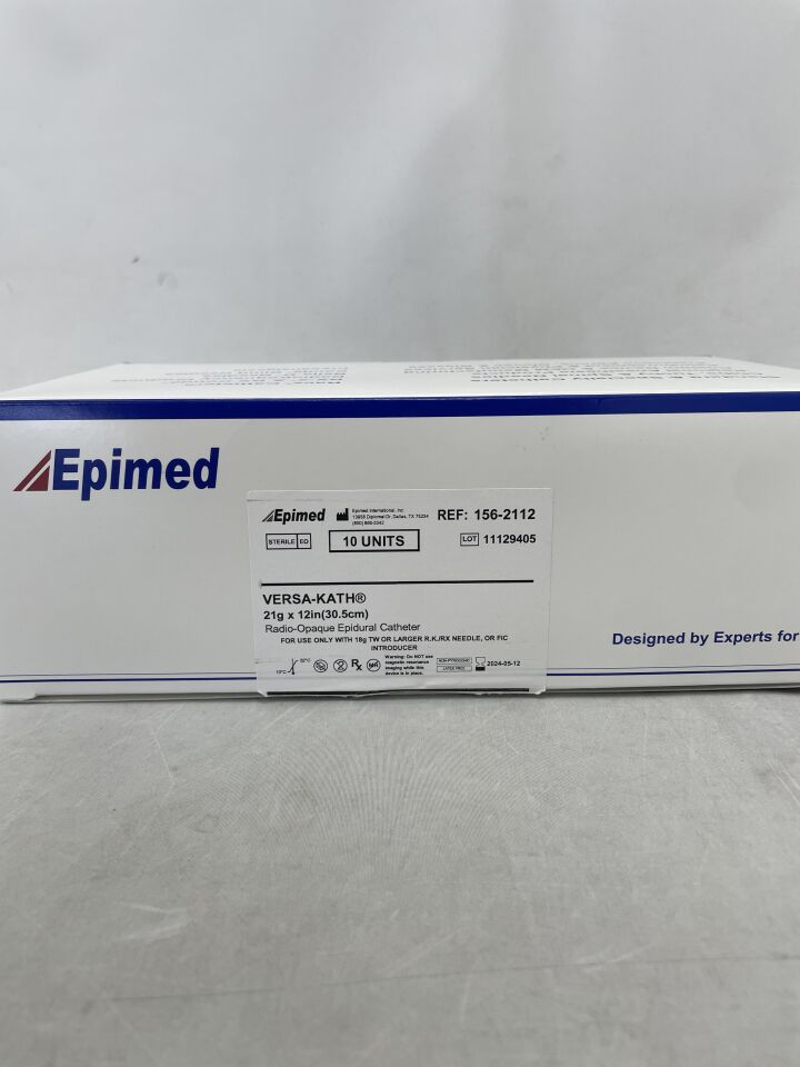 156-2112 - EPIMED - Opaque Epidural Catheter 21Ga x 12inch
, () - ( Expiry Date: 2024-05-12 )