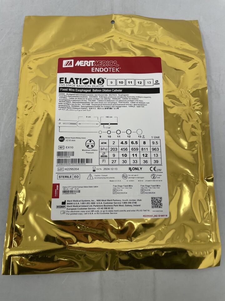 EX10 - MERIT MEDICAL - Elation5 Five Stage Fixed Wire Esophageal Balloon Dilation Catheter 9-10-11-12-13mm, (EA) - ( Expiry Date: 2024-12-13 )