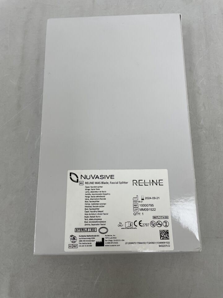 10000795 - NUVASIVE - RELINE MAS Blade, Fascial Splitter, (BX/1) - ( Expiry Date: 2024-09-21 )