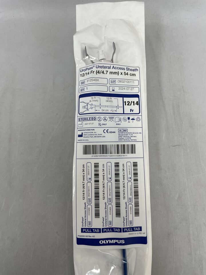 61254BX - OLYMPUS - UroPass Ureteral Access Sheath 12/14F x 54cm, (EA) - ( Expiry Date: 2024-07-27 )
