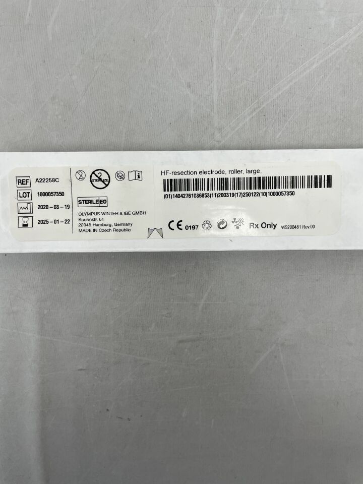 A22258C - OLYMPUS - HF-Resection Electrode, Roller, Large 24-28F, 12Deg and 30Deg , (EA) - ( Expiry Date: 2025-01-22 )