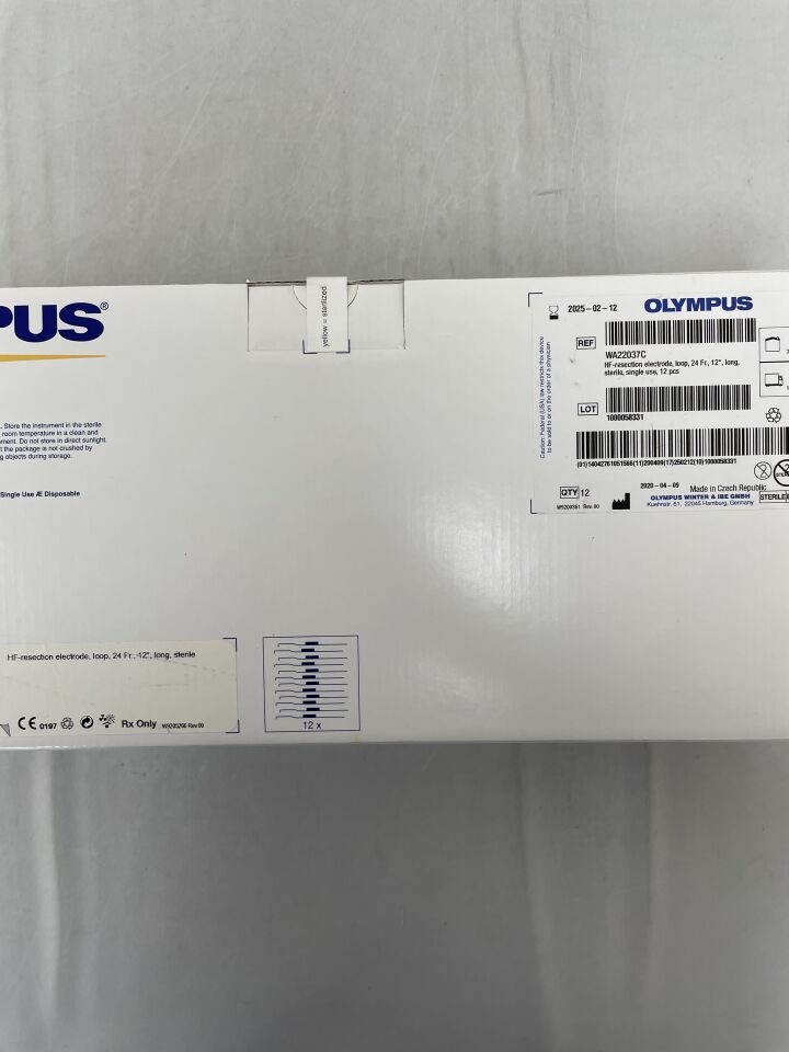 WA22037C - OLYMPUS - HF-Resection Electrode For OES Pro Resectoscope, 24 Fr Size, 12 Degree Long Loop
, (BX/6) - ( Expiry Date: 2025-02-12 )