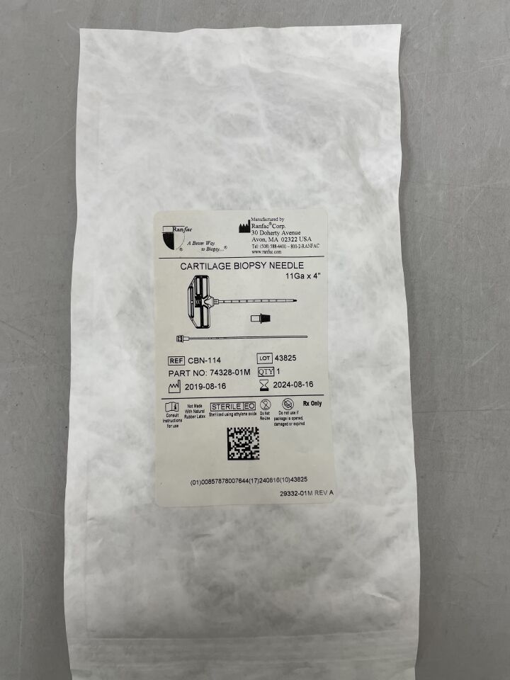 CBN-114 - RANFAC - Cartilage Biopsy Needle 11Ga x 4", (EA) - ( Expiry Date: 2024-08-16 )